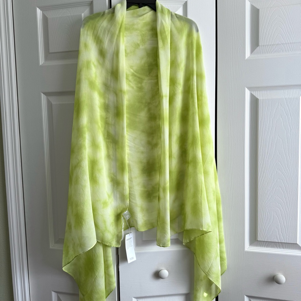NWT Eileen Fisher Silk Scarf Wrap Large